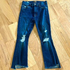 MOTHER THE INSIDER CROP STEP FRAY